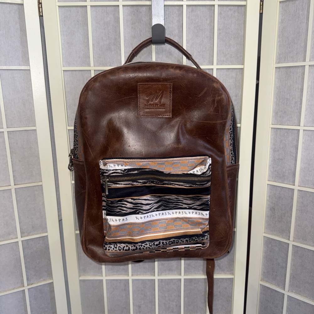 Aztec cowhide leather‎ Backpack - Picture 2 of 15